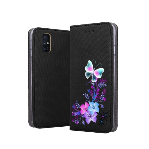 Etui z klapką do SAMSUNG GALAXY M51 wzór motyl